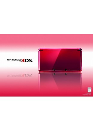 NINTENDO 3DS CONSOLE  FLAME RED  (USAGÉ)