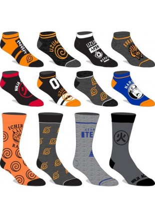 12 PAIRES DE BAS NARUTO  (NEUF)