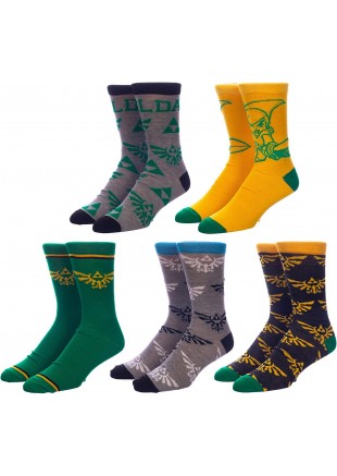 5 PAIRES DE BAS THE LEGENDS OF ZELDA  (NEUF)