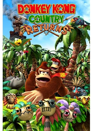CADRE 11" X 18'' DONKEY KONG COUNTRY RETURNS (NEUF) CADRE 11" X 18'' DONKEY KONG COUNTRY RETURNS (NEUF)