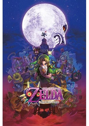 CADRE 11" X 18'' THE LEGEND OF ZELDA MAJORA'S MASK  (NEUF)