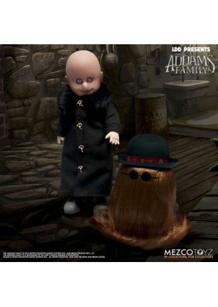 POUPÉE LIVING DEAD DOLLS THE ADDAMS FAMILY FESTER AND IT  (NEUF)