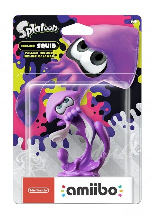 AMIIBO INKLING SQUID MAUVE  (NEUF)