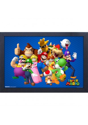 CADRE 11" SUPER MARIO PERSONNAGE  (NEUF)