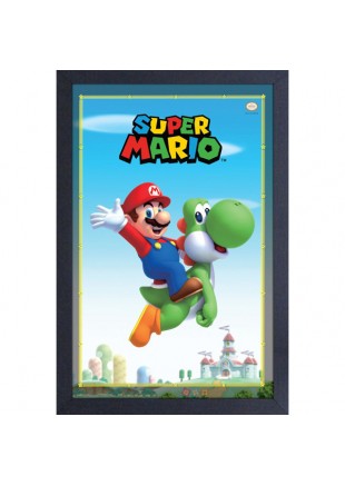 CADRE SUPER MARIO ET YOSHI  (NEUF)