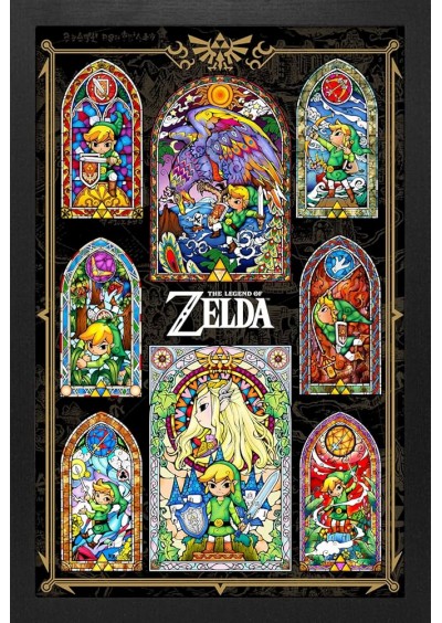 CADRE VITRAILLE DE ZELDA (NEUF) CADRE VITRAILLE DE ZELDA (NEUF)