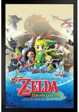 CADRE 11" X 18'' THE LEGEND OF ZELDA THE WIND WAKER (NEUF) CADRE 11" X 18'' THE LEGEND OF ZELDA THE WIND WAKER (NEUF)