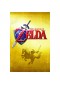 CADRE 11" X 18" THE LEGEND OF ZELDA OCARINA OF TIME GOLD  (NEUF)