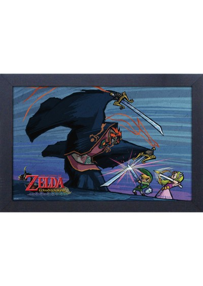 CADRE 11" X 18" THE LEGEND OF ZELDA THE WINDWAKER LA DERNIÈRE BAGARRE (NEUF) CADRE 11" X 18" THE LEGEND OF ZELDA THE WINDWAKER LA DERNIÈRE BAGARRE (NEUF)