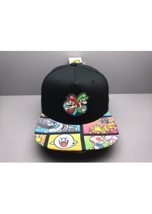 CASQUETTE MARIO ET LUIGI AVEC PORTE FEUILLE POUR ENFANT  (NEUF)