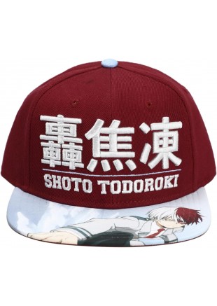 CASQUETTE MY HERO ACADEMIA SHOTO TODOROKI SNAPBACK  (NEUF)