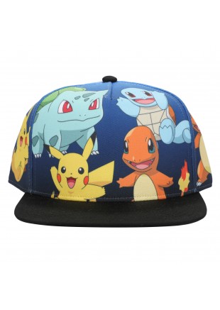 CASQUETTE POKEMON GEN 1 STARTERS YOUTH SNAPBACK  (NEUF)