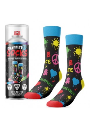 CHAUSSETTES UNISEXES GRAFFITI  (NEUF)