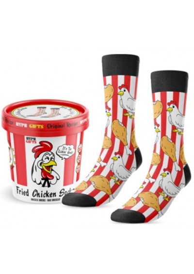 CHAUSSETTES POULET FRIT TAILLE UNIQUE - UNE PAIRE (NEUF) CHAUSSETTES POULET FRIT TAILLE UNIQUE - UNE PAIRE (NEUF)