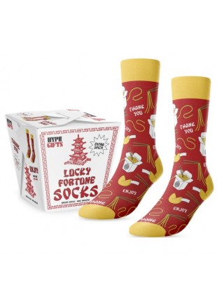 CHAUSSETTES UNISEXES REPAS CHINOIS  (NEUF)