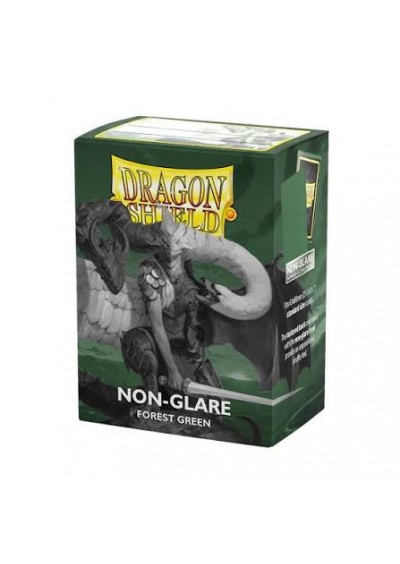 DRAGON SHIELD BOITE DE 100 POCHETTES PROTECTRICES ANTI-REFLET VERT FORÊT MAT  (NEUF)