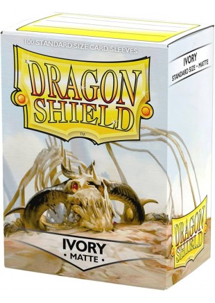 DRAGON SHIELD BOITE DE 100 POCHETTES PROTECTRICES IVOIRE MAT  (NEUF)