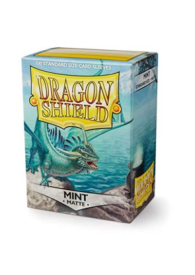 DRAGON SHIELD BOITE DE 100 POCHETTES PROTECTRICES MENTHE MAT (NEUF) DRAGON SHIELD BOITE DE 100 POCHETTES PROTECTRICES MENTHE MAT (NEUF)