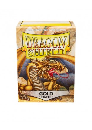 DRAGON SHIELD BOITE DE 100 POCHETTES PROTECTRICES OR MAT  (NEUF)