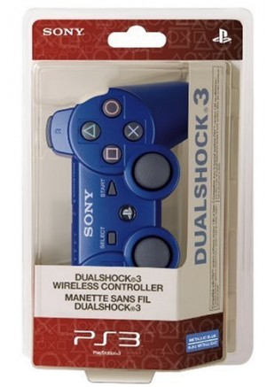 MANETTE SANS FIL DUALSHOCK 3 BLEU METALLIQUE  (USAGÉ)