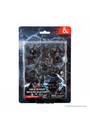 DONGEON ET DRAGONS ICONS OF THE REALMS VILLAGE RAIDERS MONSTER PACK  (NEUF)