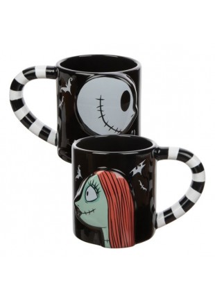 ENSEMBLE DE 2 TASSES SCULPTÉES 473 ML JACK ET SALLY  (NEUF) ENSEMBLE DE 2 TASSES SCULPTÉES 473 ML JACK ET SALLY  (NEUF)