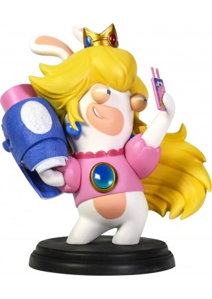 FIGURINE MARIO + RABBIDS KINGDOM BATTLE LAPIN PEACH  (USAGÉ)