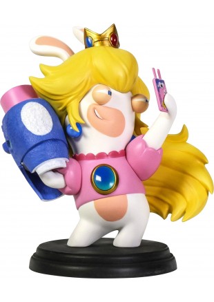 FIGURINE MARIO + RABBIDS KINGDOM BATTLE LAPIN PEACH  (USAGÉ)