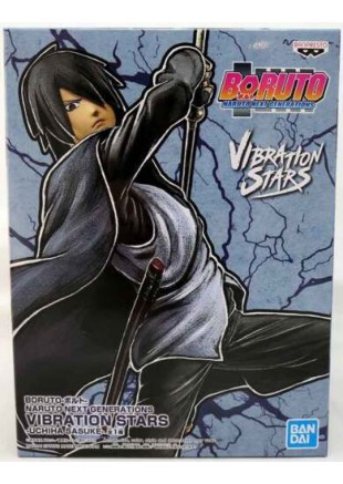 FIGURINE BORUTO NARUTO NEXT GENERATIONS UCHIHA SASUKE VIBRATION STARS PAR BANPRESTO  (NEUF)