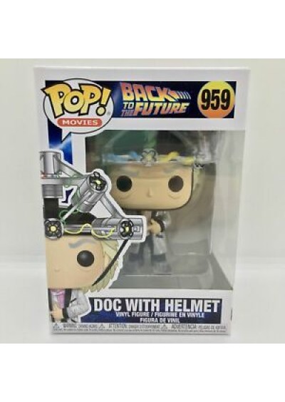 FIGURINE POP! MOVIES BACK TO THE FUTURE #959 DOC WITH HELMET (NEUF) FIGURINE POP! MOVIES BACK TO THE FUTURE #959 DOC WITH HELMET (NEUF)