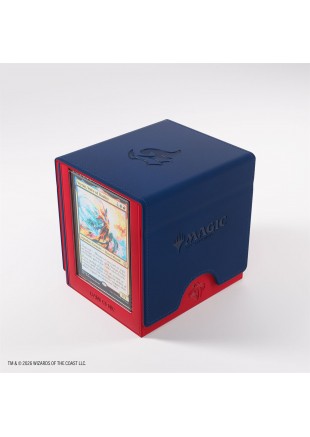 BOITE POUR DECK GAMEGENIC SIDEKICK PRO 100+ XL CONVERTIBLE MAGIC SECRETS OF STRIXHAVEN BLEU ET ROUGE  (NEUF)