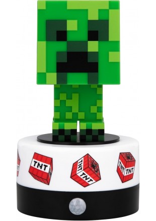 VEILLEUSE AVEC DÉTECTEUR DE MOUVEMENT MINECRAFT CREEPER AVEC 2 MODES PAR PALADONE  (NEUF)