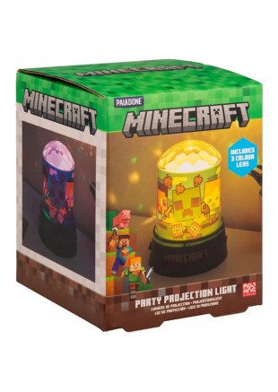 LAMPE A PROJECTION FETE DE MINECRAFT PAR PALADONE  (NEUF)