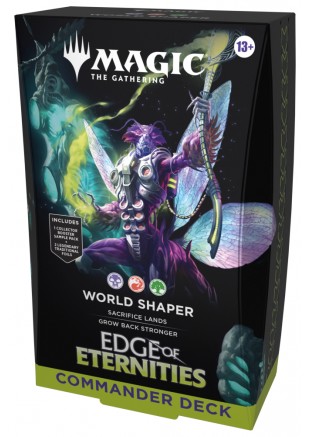 MAGIC THE GATHERING EDGE OF ETERNITIES WORLD SHAPER COMMANDER DECK (NEUF) MAGIC THE GATHERING EDGE OF ETERNITIES WORLD SHAPER COMMANDER DECK (NEUF)