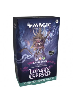 MAGIC THE GATHERING LORWYN ECLIPSED BLIGHT CURSE COMMANDER DECK (NEUF) MAGIC THE GATHERING LORWYN ECLIPSED BLIGHT CURSE COMMANDER DECK (NEUF)
