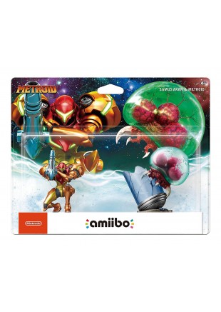 AMIIBO METROID ENSEMBLE DOUBLE SAMUS ARAN ET METROID  (NEUF)