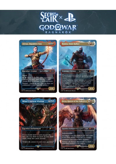 MAGIC THE GATHERING SECRET LAIR X GOD OF WAR NORSE (NEUF) MAGIC THE GATHERING SECRET LAIR X GOD OF WAR NORSE (NEUF)