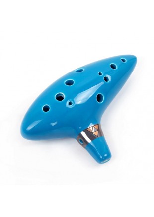 INSTRUMENT DE MUSIQUE OCARINA BLEU CIEL  (NEUF)