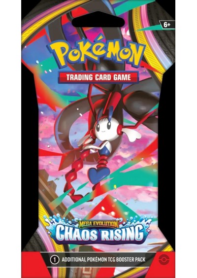 POKEMON TRADING CARD GAME MEGA EVOLUTION CHAOS RISING BLISTER BOOSTER PACK (NEUF) POKEMON TRADING CARD GAME MEGA EVOLUTION CHAOS RISING BLISTER BOOSTER PACK (NEUF)