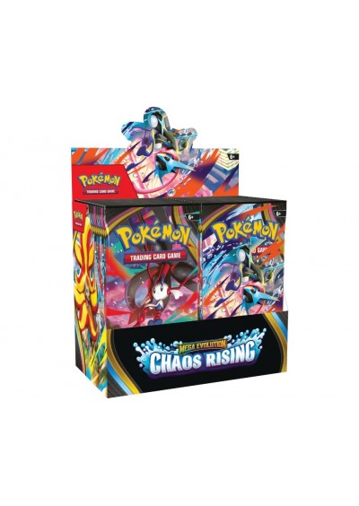 POKEMON TRADING CARD GAME MEGA EVOLUTION CHAOS RISING BOOSTER DISPLAY (NEUF) POKEMON TRADING CARD GAME MEGA EVOLUTION CHAOS RISING BOOSTER DISPLAY (NEUF)