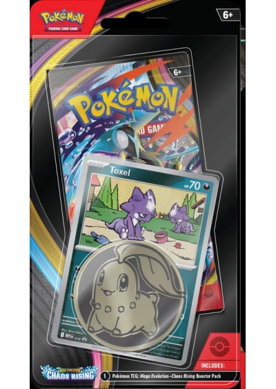 POKEMON TRADING CARDD GAME MEGA EVOLUTION CHAOS RISING CHECKLANE BLISTER  (NEUF)