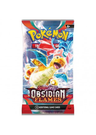 POKEMON TRADING CARD GAME SCARLET AND VIOLET OBSIDIAN FLAMES 10 ADDITIONAL GAME CARDS  (NEUF)