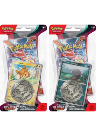 POKEMON TRADING CARD GAME OBSIDIAN FLAMES CHECKLANE BLISTER  (NEUF)
