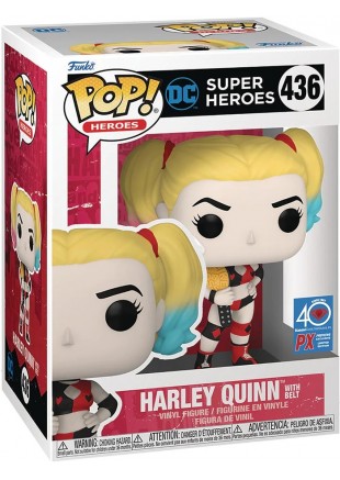FIGURINE POP! HEROES SUPER HEROES #436 HARLEY QUINN WITH BELT  (NEUF)