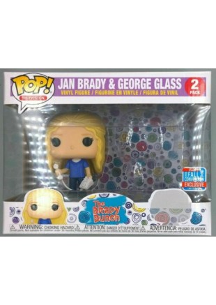 FIGURINE POP TELEVISION THE BRADY BUNCH 2 PACK JAN BRADY & GEORGE GLASS  (NEUF)