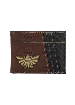 PORTE FEUILLE ZELDA HYRULE CREST BRUN  (NEUF)