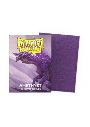 PAQUET DE 100 PROTECTEURS DE CARTES DRAGON SHIELD AMETHYST MAT  (NEUF)
