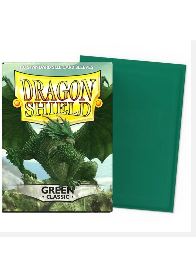 PAQUET DE 100 PROTECTEURS DE CARTES DRAGON SHIELD CLASSIQUE VERT (NEUF) PAQUET DE 100 PROTECTEURS DE CARTES DRAGON SHIELD CLASSIQUE VERT (NEUF)