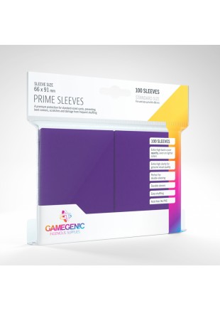 PROTÈGE-CARTES PREMIUM MAUVE (PAQUET DE 100) PAR GAMEGENIC  (NEUF)