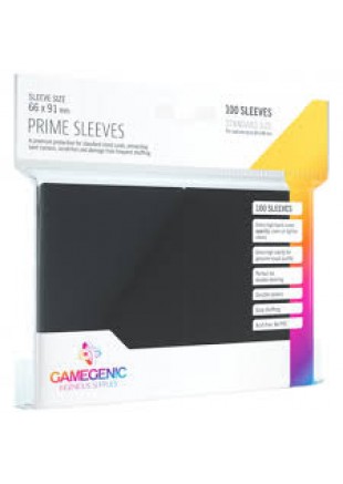 PROTÈGE-CARTES PREMIUM NOIR (PAQUET DE 100) PAR GAMEGENIC  (NEUF)